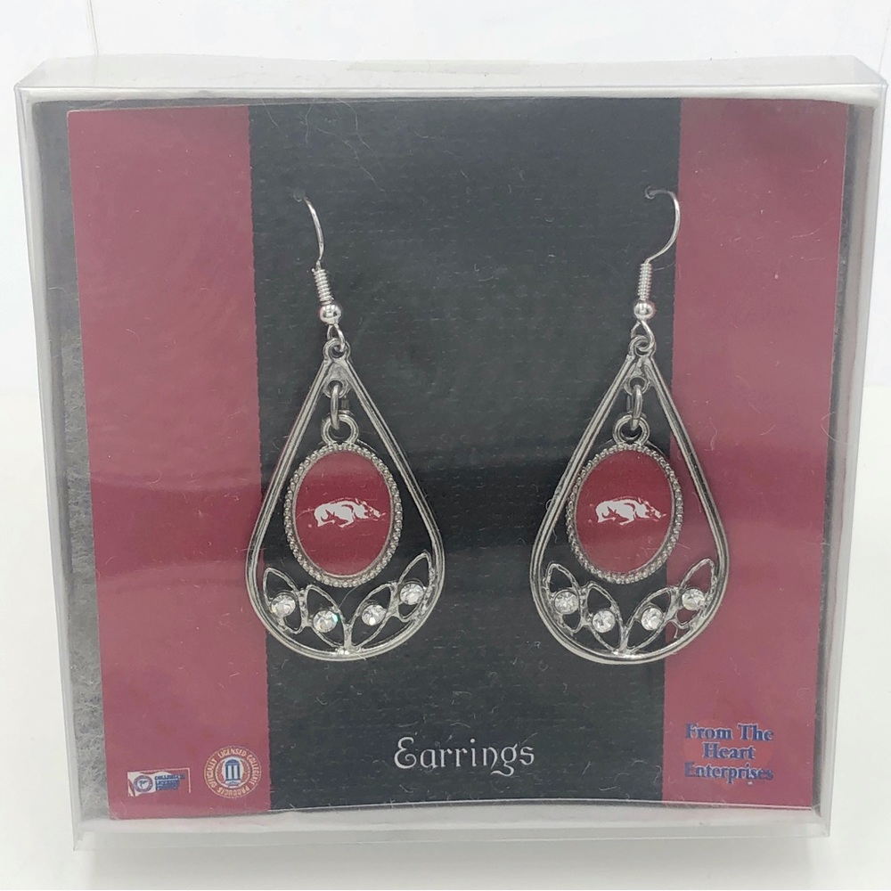 Arkansas Razorbacks Dangle Earrings
